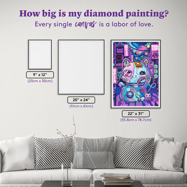 Lucky Cat Cyber Punk – Diamond Art Club