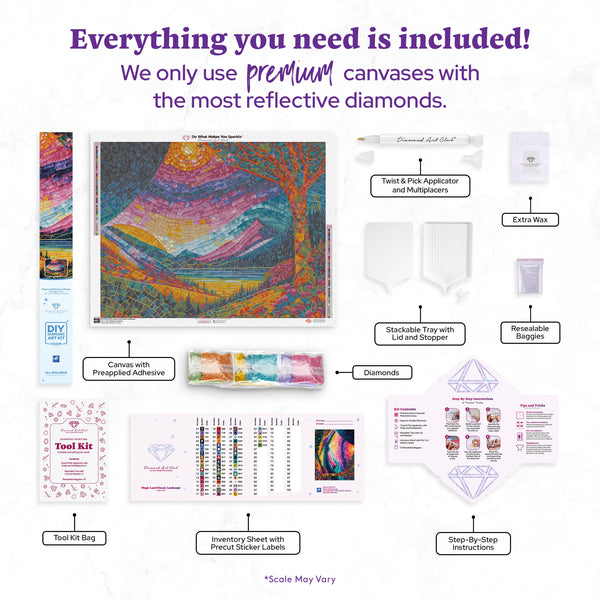 Magic Land Mosaic Landscape Diamond Painting Kit – Diamond Art Club