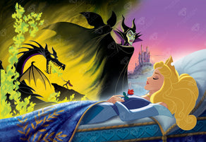 Diamond Painting Maleficent's Curse 40.2" x 27.6" (101.8cm x 69.9cm) / Square with 91 Colors including 2 ABs and 1 Iridescent Diamond and 5 Fairy Dust Diamonds / 114,929