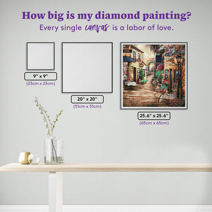 Diamond Painting Market Garden 25.6" x 25.6" (65cm x 65cm) / Square with 59 Colors including 4 ABs and 1 Fairy Dust Diamonds / 68,121