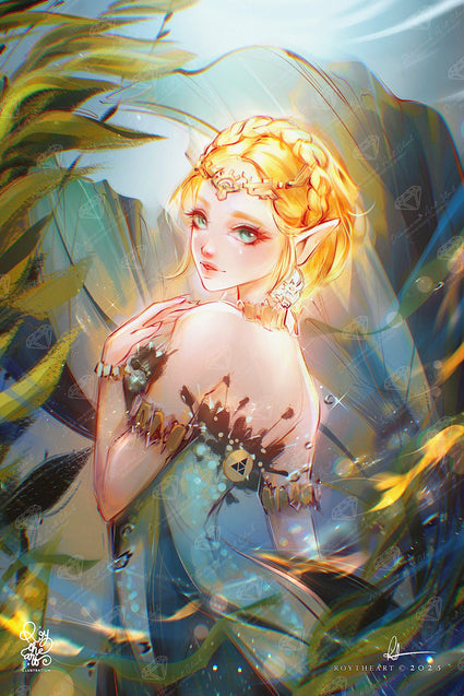 Diamond Painting Mermaid Fairy 23.6" x 35.4" (60cm x 89.9cm) / Square with 89 Colors including 3 ABs and 4 Fairy Dust Diamonds / 87,001