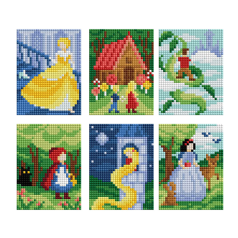 Diamond Painting Mini Dazzles™ - Fairy Tales 4" x 6" (10.2cm x 15.2cm) / Square With 27 Colors Including 1 AB and 26 Fairy Dust Diamonds / 7,200