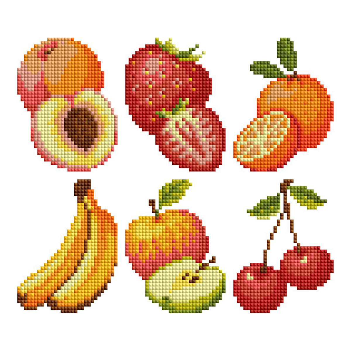 Diamond Painting Mini Dazzles™ - Fruits 4" x 6" (10.2cm x 15.2cm) / Square With 18 Colors Including 18 Fairy Dust Diamonds / 4,262