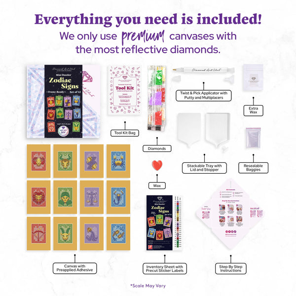 Mini Dazzles™ - Zodiac Signs – Diamond Art Club