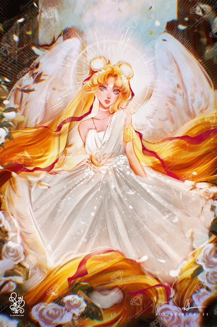 Diamond Painting Moon 22" x 32.9" (55.8cm x 83.6cm) / Square with 85 Colors including 3 ABs and 2 Iridescent Diamonds and 1 Frosted Diamond and 3 Fairy Dust Diamonds / 75,264