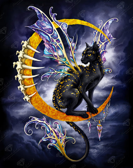 Diamond Painting Morgana 22" x 28" (55.8cm x 70.6cm) / Round with 52 Colors including 5 ABs and 2 Fairy Dust Diamonds / 50,148