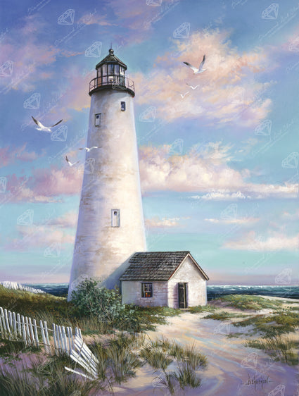 Diamond Painting Nantucket 22" x 29" (55.8cm x 73.7cm) / Square With 55 Colors Including 5 Fairy Dust Diamonds / 66,304