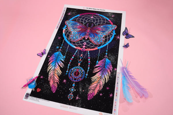 Night and the Moth Dreamcatcher – Diamond Art Club