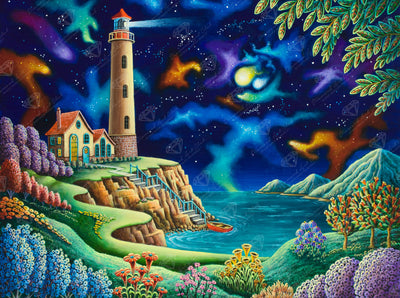 Diamond Painting Night Lights 37" x 27.6" (93.8cm x 69.9cm) / Square with 91 Colors including 3 ABs and 4 Fairy Dust Diamonds / 105,937