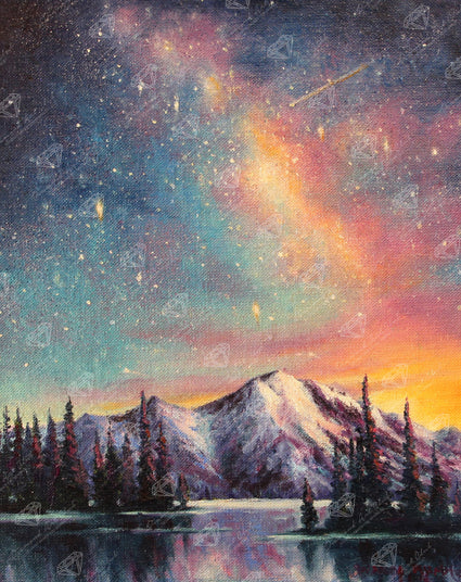 Diamond Painting Night Serenade 20" x 25" (50.6cm x 63.8cm) / Round with 85 Colors including 1 AB and 5 Fairy Dust Diamonds / 42,688