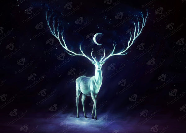 Nightbringer - Stag Diamond Painting | Diamond Art Club™