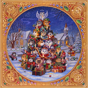 Diamond Painting O Kitten Tree 27.6" x 27.6" (70cm x 70cm) / Square with 58 Colors including 4 ABs and 3 Fairy Dust Diamonds / 78,961
