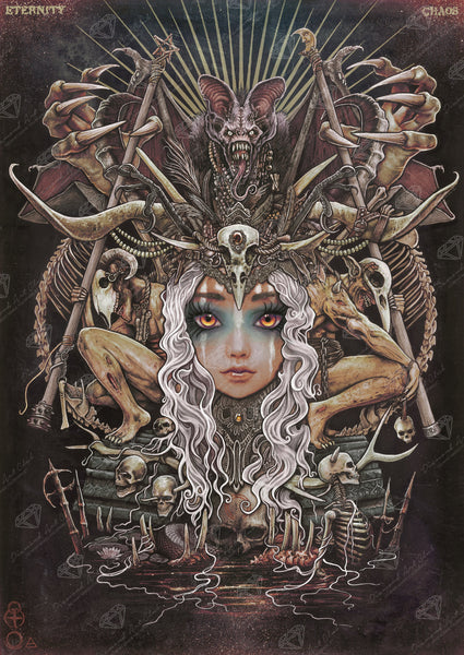 Diamond Painting Oracle 27.6" x 39" (70cm x 99cm) / Square with 43 Colors including 2 ABs and 2 Fairy Dust Diamonds / 111,557