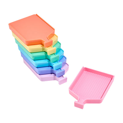 Diamond Painting Pastel Rainbow Trays - Large (Set of 7)