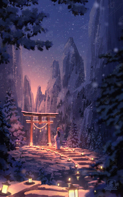 Diamond Painting Path of Light 22" x 35" (55.8cm x 88.9cm) / Square with 38 Colors including 2 ABs, 1 Iridescent Diamond, and 1 Fairy Dust Diamond / 79,968