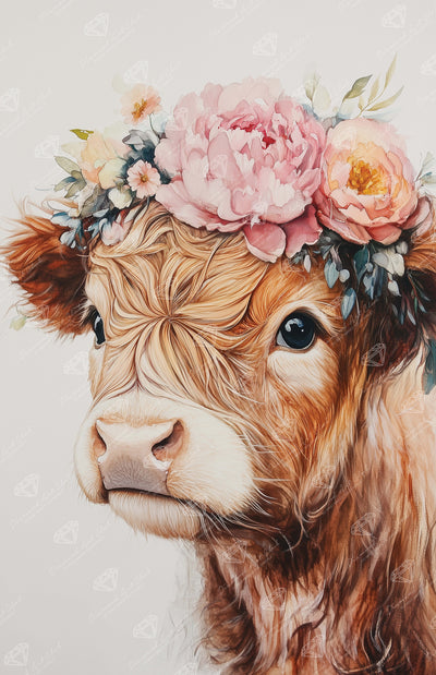 Diamond Painting Petunia with Peony 17" x 26" (42.7cm x 66cm) / Round with 78 Colors including 1 AB and 3 Fairy Dust Diamonds / 37,200