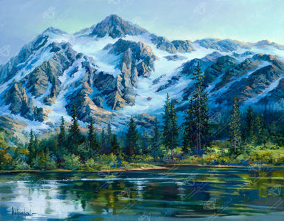 Diamond Painting Picture Lake 35.4" x 27.6" (89.9cm x 69.9cm) / Square With 76 Colors Including 1 AB and 5 Fairy Dust Diamonds / 101,441