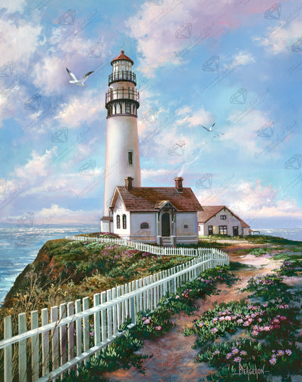 Diamond Painting Pigeon Point 25.6" x 32.3" (65cm x 82cm) / Square With 88 Colors Including 3 ABs and 2 Fairy Dust Diamonds / 85,869