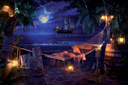 Diamond Painting Pirate Cove 41.3" x 27.6" (105cm x 70cm) / Square with 57 Colors including 2 ABs and 2 Fairy Dust Diamonds / 118,301