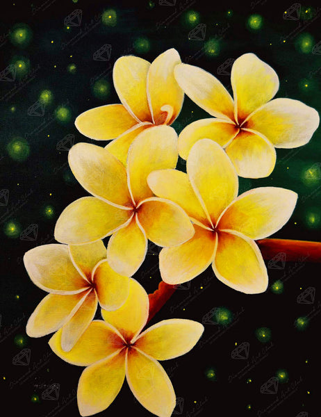 ダイヤモンドアートクラブ　Plumeria plumeria-diamond-art-painting-