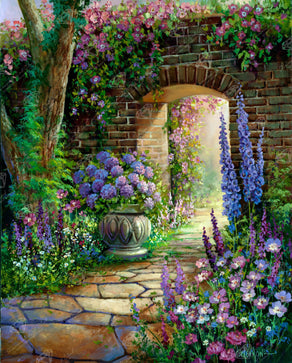 Diamond Painting Poet's Retreat 27.6" x 34.3" (70cm x 87cm) / Square With 67 Colors Including 5 ABs and 1 Fairy Dust Diamond / 98,069