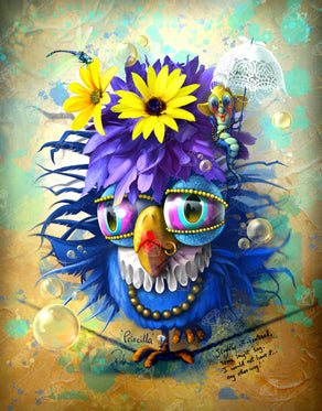 Diamond Painting Priscilla 25.6" x 32.7" (65cm x 83cm) / Square with 84 Colors including 2 ABs and 3 Fairy Dust Diamonds / 86,913