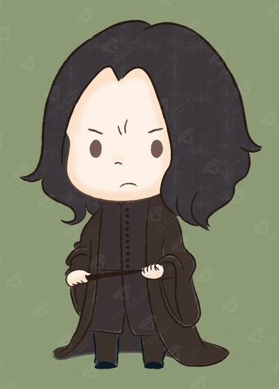 Diamond Painting Professor Snape™ 13" x 18" (32.8cm x 45.7cm) / Round With 11 Colors / 19,071