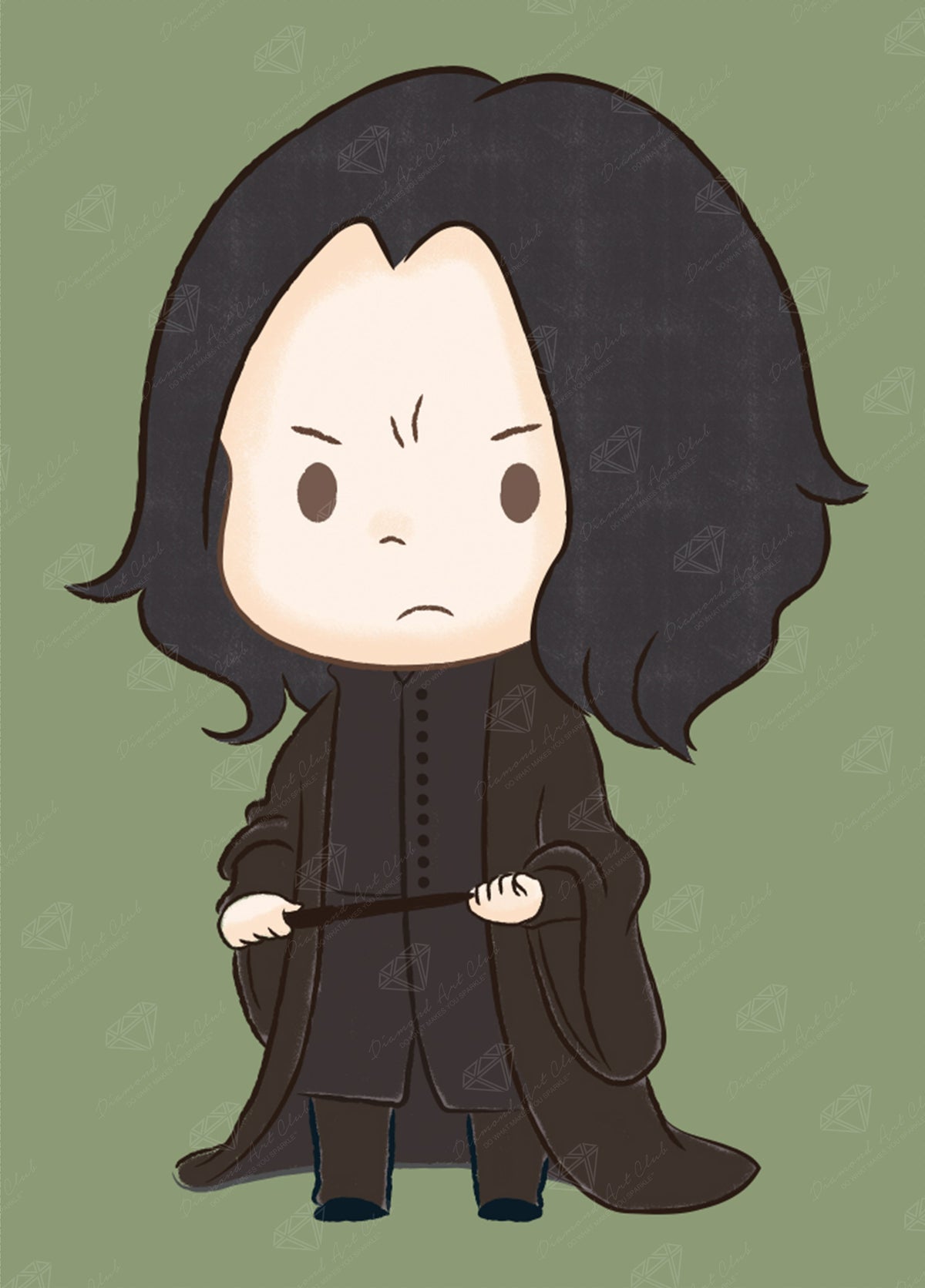 Diamond Painting Professor Snape™ 13" x 18" (32.8cm x 45.7cm) / Round With 11 Colors / 19,071