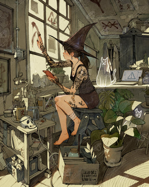 Diamond Painting Protection Runes 27.6" x 34.7" (69.9cm x 87.9cm) / Square With 65 Colors Including 1 AB and 2 Fairy Dust Diamonds / 99,193