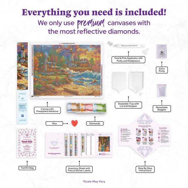 Providence by the Sea Diamond Painting Kit – Diamond Art Club