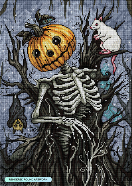 Pumpkin Head Diamond Painting Kit – Diamond Art Club