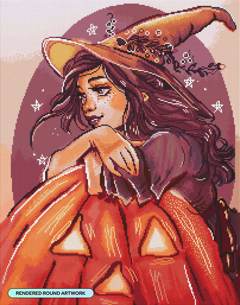 pumpkin-witch-diamond-art-