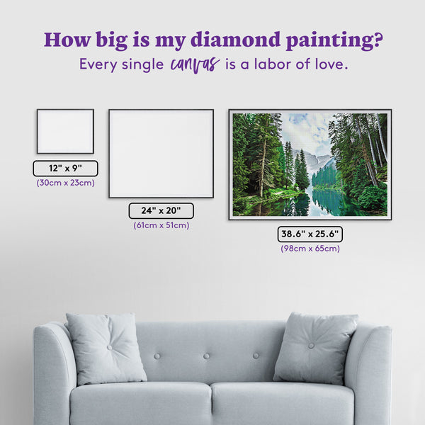 Quiet Mountain Lake – Diamond Art Club