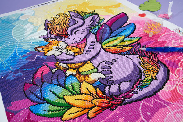 Rainbow Dragon - Diamond Paintings 