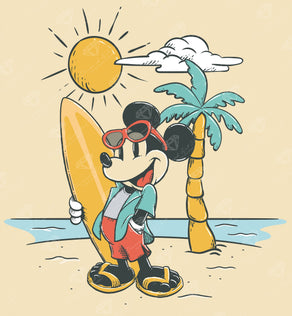 Diamond Painting Ready to Ride the Waves 13" x 14" (33cm x 35.8cm) / Round with 11 Colors including 1 AB and 3 Fairy Dust Diamonds / 15,600