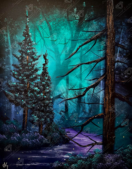 Diamond Painting River of Enchantment 22" x 28" (55.6cm x 70.7cm) / Round with 68 Colors including 1 AB and 3 Fairy Dust Diamonds / 51,914