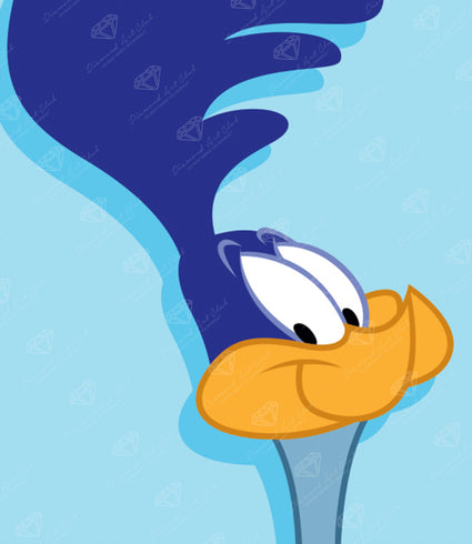 Diamond Painting Road Runner™ 13" x 15" (32.8cm x 37.8cm) / Round With 10 Colors Including 1 ABs / 15,795