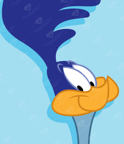 Diamond Painting Road Runner™ 13" x 15" (32.8cm x 37.8cm) / Round With 10 Colors Including 1 ABs / 15,795