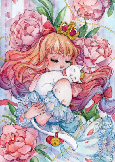Diamond Painting Royal Cuddle 22" x 31" (55.8cm x 78.7cm) / Square with 95 Colors including 1 AB and 1 Electro Diamond and 5 Fairy Dust Diamonds / 70,784