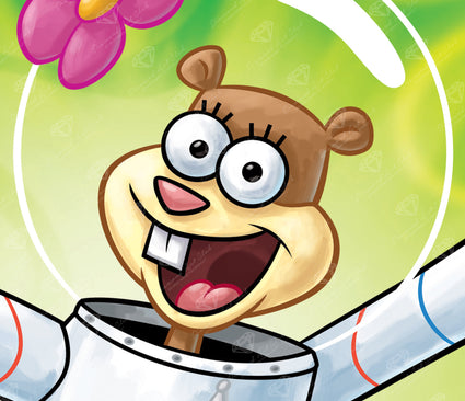 Diamond Painting Sandy 15" x 13" (38.1cm x 32.8cm) / Round With 39 Colors including 2 AB Diamonds / 15,912