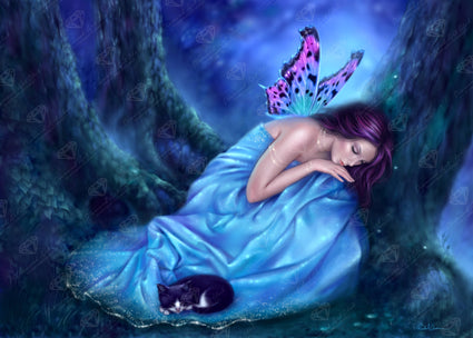 Diamond Painting Serenity 38.6" x 27.6" (97.8cm x 69.9cm) / Square with 54 Colors including 2 ABs and 3 Fairy Dust Diamonds / 110,433