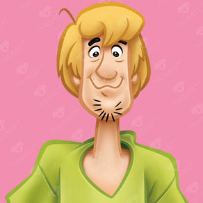 Diamond Painting Shaggy 9" x 9" (23cm x 23cm) / Round With 20 Colors including 1 Fairy Dust Diamonds / 6,724