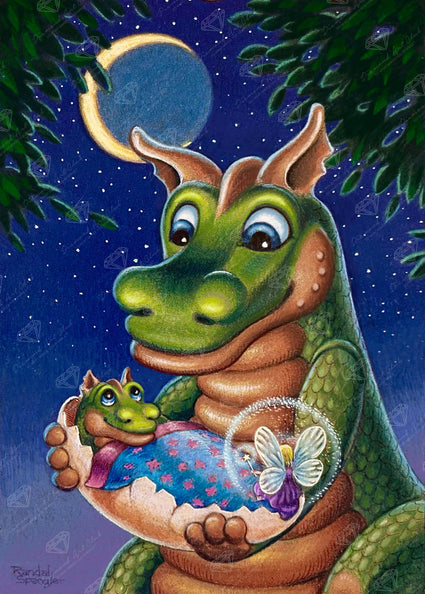 Diamond Painting Share the Magic of Love 20" x 28" (50.6cm x 70.7cm) / Round with 60 Colors including 3 ABs and 2 Fairy Dust Diamonds / 47,288