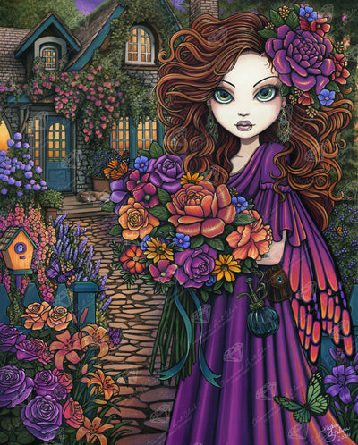 Diamond Painting Shaylee 25.6" x 31.9" (65cm x 80.9cm) / Square with 78 Colors including 2 ABs and 6 Fairy Dust Diamonds / 84,825