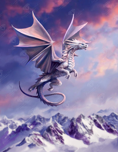 Diamond Painting Sky Queen 27.6" x 35.4" (69.9cm x 89.9cm) / Square with 53 Colors including 1 AB and 3 Fairy Dust Diamonds / 101,441