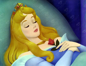 Diamond Painting Sleeping Beauty 22" x 17" (55.8cm x 42.8cm) / Square with 49 Colors including 1 Electro Diamond and 5 Fairy Dust Diamonds / 38,528