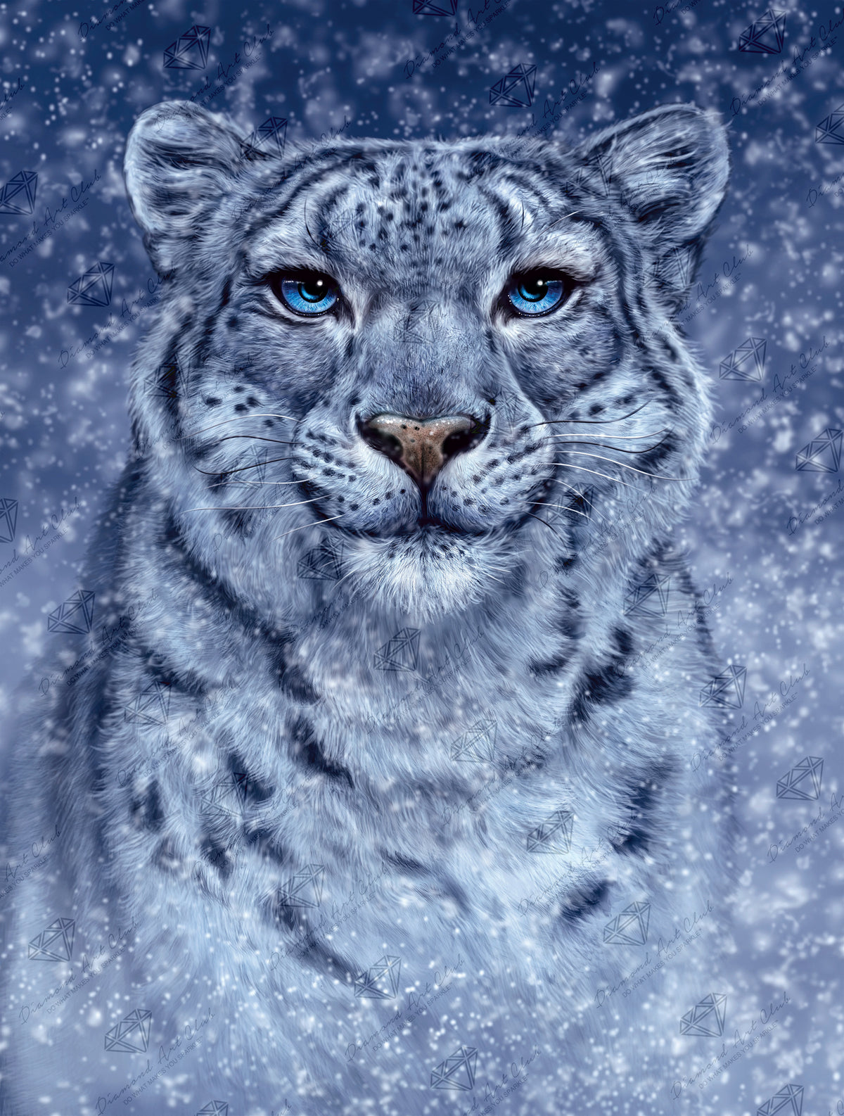 Diamond Painting Snow Queen 22" x 29" (55.8cm x 73.7cm / Round with 28 Colors including 2 ABs and 1 Fairy Dust Diamonds / 52,337