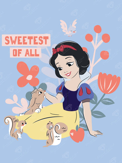 Diamond Painting Snow White - Sweetest of All 13" x 17" (33cm x 44cm) / Round with 15 Colors including 4 Fairy Dust Diamonds / 19,200