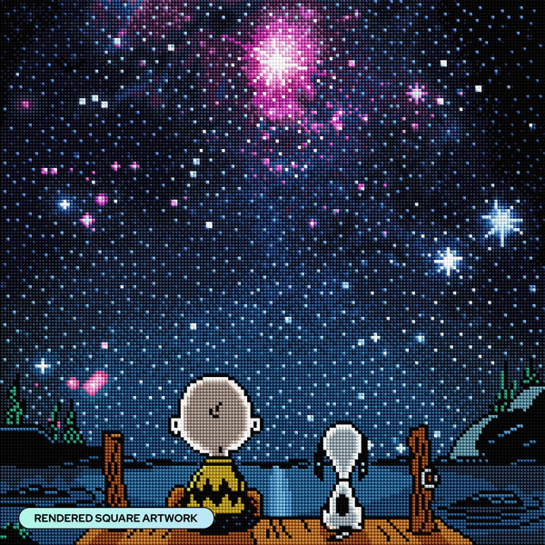 DAC ダイヤモンドアートキット「SPACED OUT」 Spaced Out Diamond Painting Kit – Diamond Art Club