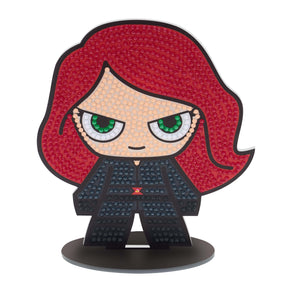 Diamond Painting Sparkle Pals™ - Black Widow™ 5.6" x 4.9" (14.3cm x 12.4cm) / Round with 7 Colors Including 1 AB and 3 Fairy Dust Diamonds / 874